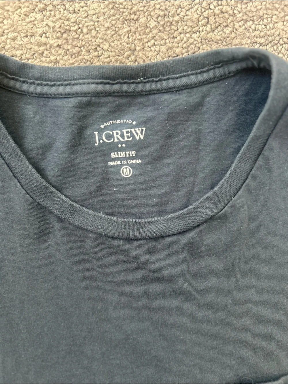 J.Crew Slim Fit Pocket Tee | Men's M | Washed Slate Blue | Casual